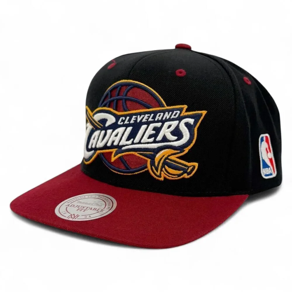 NEW Mitchell & Ness Cleveland Cavaliers NBA 2015 Snapback Hat Black/Crimson